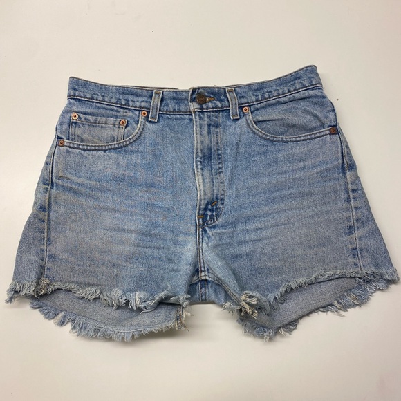 Levi’s 505 straight leg Reg fit denim cutoffs 33W - Picture 2 of 6